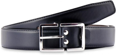 

Buckle Up Men Formal Black Artificial Leather Reversible Belt
