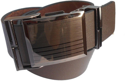 

B.S.Chadha Group Men Formal Brown Genuine Leather Belt
