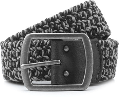 

Superdry Men Grey, Black Metal Belt