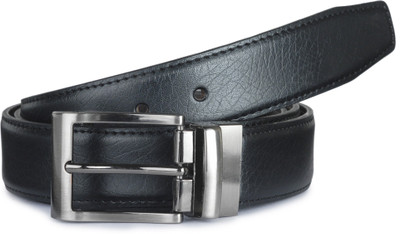 

Buckle Up Men Formal Black Artificial Leather Reversible Belt