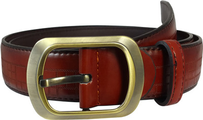 

Ammvi Creations Men Casual Brown Artificial Leather Belt