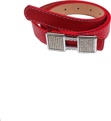 

GRACE FASHION VILLA Women Red Artificial Leather Belt