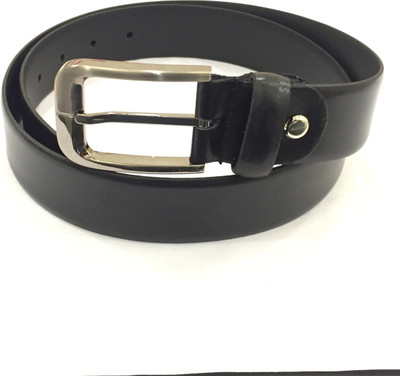 

Sir Michele Men Casual Black Genuine Leather Belt