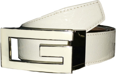 

FUN STOP Boys White Texas Leatherite Belt