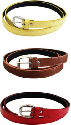 

Nagar Enterprises Women Casual Multicolor Artificial Leather, Fabric Belt, Multicolor-941