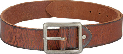 

Teakwood Men Brown Genuine Leather Belt