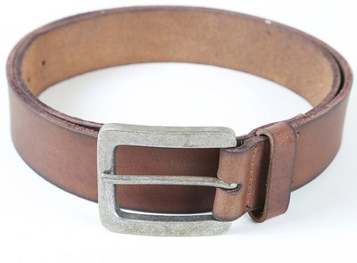 

Lino Perros Men Casual Brown Genuine Leather Belt