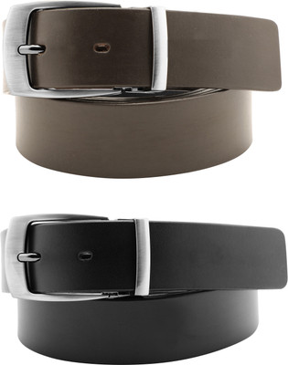 

ADESCO Men Casual, Party, Formal Black, Brown Genuine Leather Belt