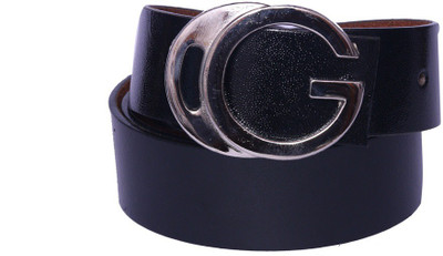 

OODI Men Black Artificial Leather Belt