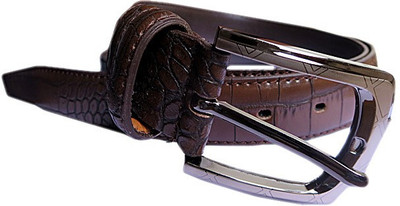 

DCS Men Party Brown Artificial Leather Belt