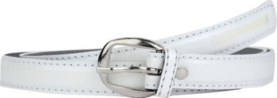 

SRS Women Casual Yellow Synthetic Belt, White