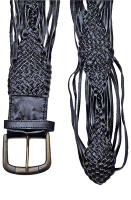 

Hi Look Women Casual Black Genuine Leather Belt, Black-01