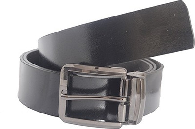 

Aam Shopping Men Casual Black Genuine Leather Belt