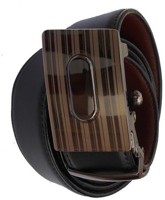 

AmahapGlamourDaze Men Formal Black Synthetic Belt