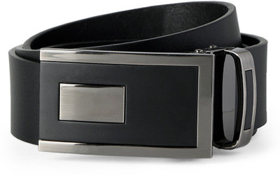 Peter England Men Black Genuine Leather Belt