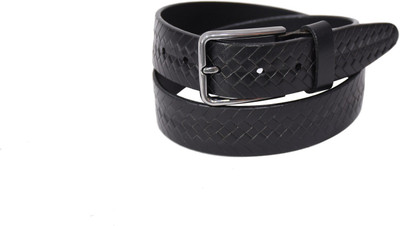 

Pellezzari Men Casual Black Genuine Leather Belt