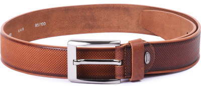 

Buckle Up Men Tan Genuine Leather Belt