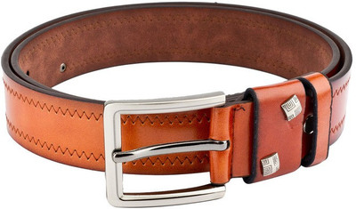 

Swiss Design Men Casual Tan Genuine Leather Belt