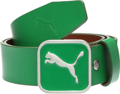 

Puma Men Green Genuine Leather Belt