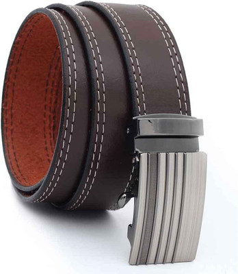

Hawai Men Casual, Formal Brown Genuine Leather Belt, Brown-01