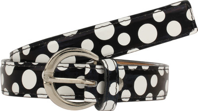 

SRS Women Casual Black, White Synthetic Belt