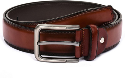 

Buckle Up Men Formal Tan Artificial Leather Belt