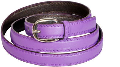 

Swan Collection Girls Casual, Evening, Formal Purple Artificial Leather Belt, 05pur