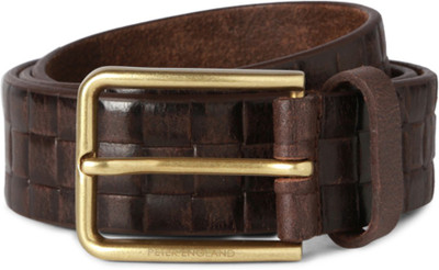 

Peter England Men Brown Genuine Leather Belt