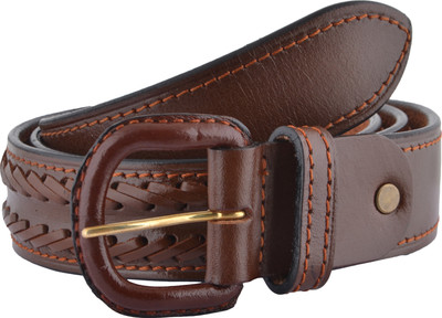 

WRODE Men Casual, Evening, Party Brown Genuine Leather Belt