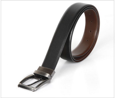 

Kara Men Formal Brown, Black Genuine Leather Reversible Belt, Black;brown