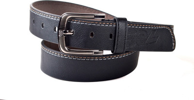 61% OFF on Drakemen Men Casual, Formal Black Genuine Leather Belt