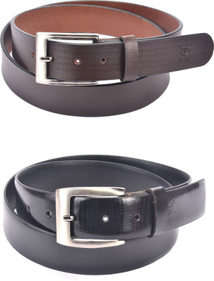 

Hidelink Men Formal Brown Genuine Leather Belt