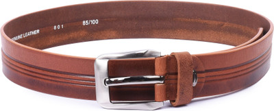 

Buckle Up Men Tan Genuine Leather Belt