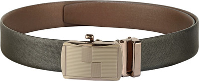 

Teakwood Men Casual Black Genuine Leather Reversible Belt