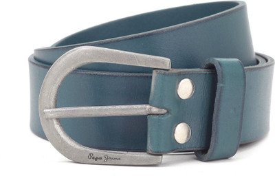 

Pepe Jeans Men Blue Genuine Leather Belt, Midnight