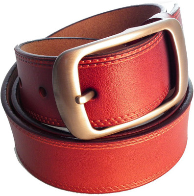 

Lion Heart Men Casual Maroon Genuine Leather Belt