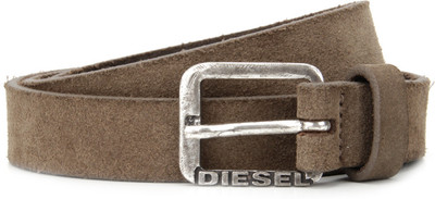 Diesel Men Brown Metal Belt, 7ak