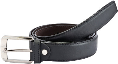 

Glitters Men Casual Black Artificial Leather Belt