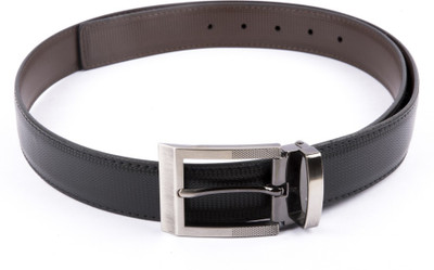 

Pacific Gold Men Formal Black Synthetic Reversible Belt, Black;brown
