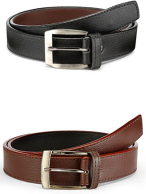 

Arum Men Casual Multicolor Genuine Leather Belt, Black