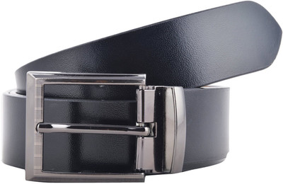 

Black Bull Men Formal Black Genuine Leather Belt, Black-30