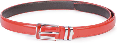 

Buckle Up Women Red Artificial Leather Belt