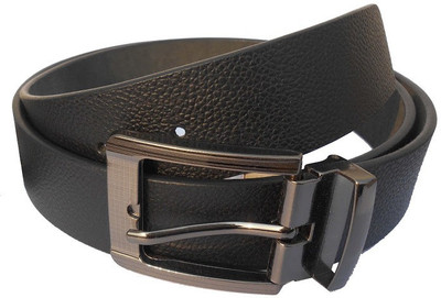 

AGD Men Formal Black Genuine Leather Belt