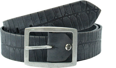 

Leather Hub Men Casual Black Genuine Leather Belt