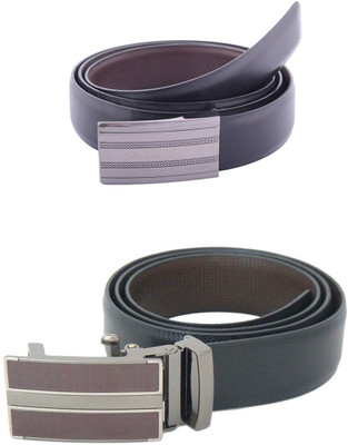 

SFA Men Formal Black Artificial Leather Reversible Belt, Blackbrown347618