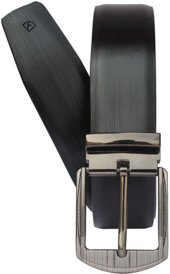 

Fashius Men Black Artificial Leather Belt, Black-01