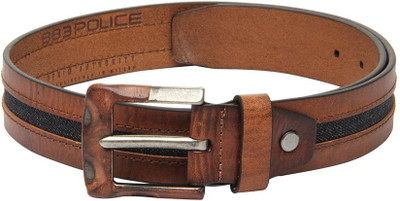 

883 Police Men Brown Genuine Leather Belt