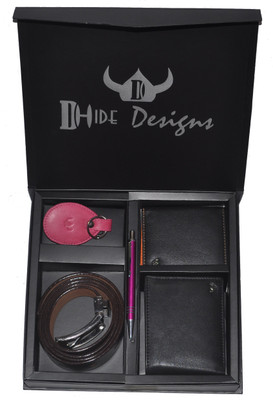 

DHide Designs Men Multicolor Genuine Leather Belt