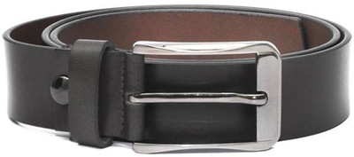 

Readybee Men Black Genuine Leather Belt, Black-200