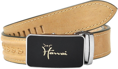 

Hawai Men Casual, Formal Brown Genuine Leather Belt, Light brown